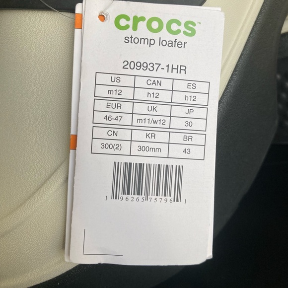 Crocs Stomp Loafer Platform Linen Black Men’s Size 12 main image 10
